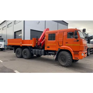 Бортовой КАМАЗ 43118 с кму INMAN IM-150N сдвоенная кабина