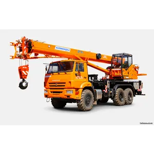 кран автомобильный КЛИНЦЫ КС-55713-5К-2В г/п 25 т, длина стрелы 27 м; на шасси КАМАЗ 43118 6х6