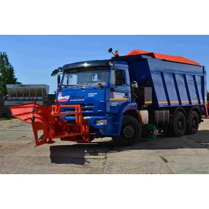 КДМ-7881010 на с.КамАЗ-6520-49 (ПС сталь, V=10,5 м3), Скоростной и Боковой отвал, Средняя щетка)