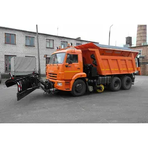 КДМ-650-03 на с.65115-48 (ПС сталь 09Г2С, V=8 м3, Передний отвал, Средняя щетка)