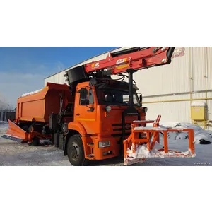 КДМ-650-07-01 на ш.6520-53 (ГМУ, Самосвальный кузов, Передний отвал, Средний нож, Боковой отвал)