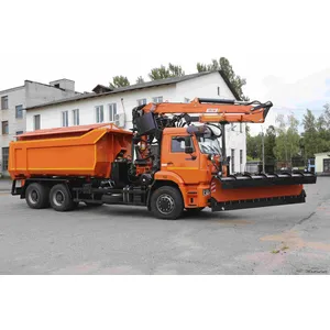 КДМ-650-07-01 на ш.6520-53 (ГМУ, Самосвальный кузов, ПС сталь 09Г2С, V=10,5 м3, Передний отвал)