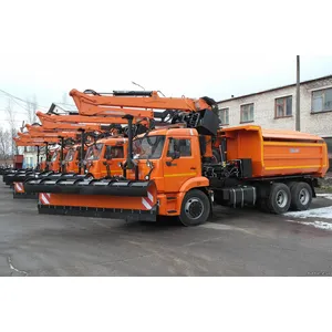 КДМ-650-05 на ш.65115-48 (ГМУ, Самосвальный кузов, ПС сталь 09Г2С, V=8 м3, Передний отвал)