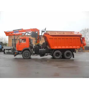 КДМ-650-05 на ш.65115-48 (ГМУ, Самосв. кузов, ПС сталь 09Г2С, V=8 м3, Передний отвал, Средний нож)