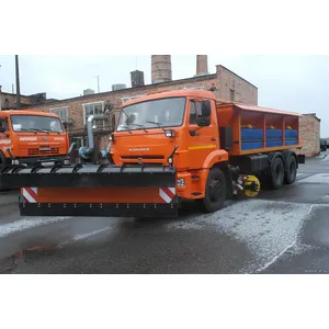 КДМ-650-08 на ш.65115-48 (ПС сталь 09Г2С,V=8 м3, Баки для увлажнения, Передний отвал, Средняя щетка)